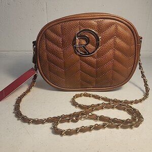 💙💚 Rampage Brown Chevron Quilted Crossbody Bag I NWT